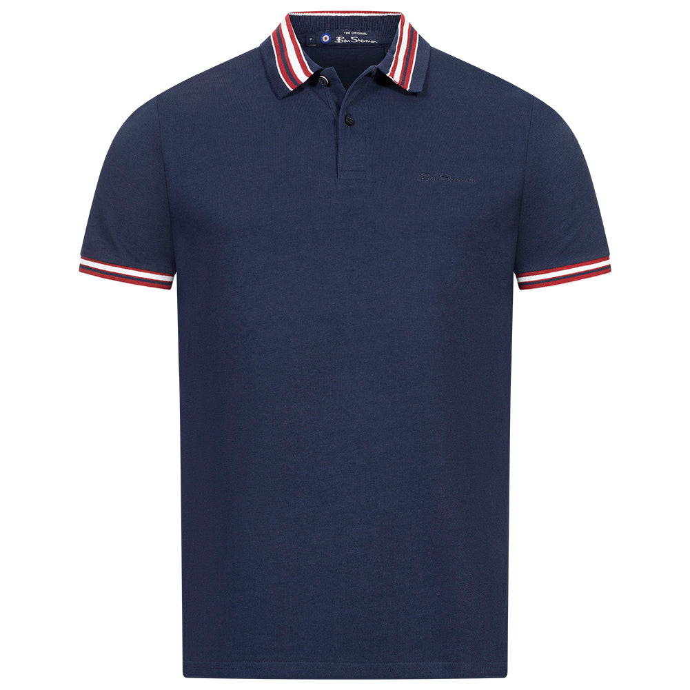 BEN SHERMAN House Collar Herren Polo-Shirt 0078169NR-DARKNAVY