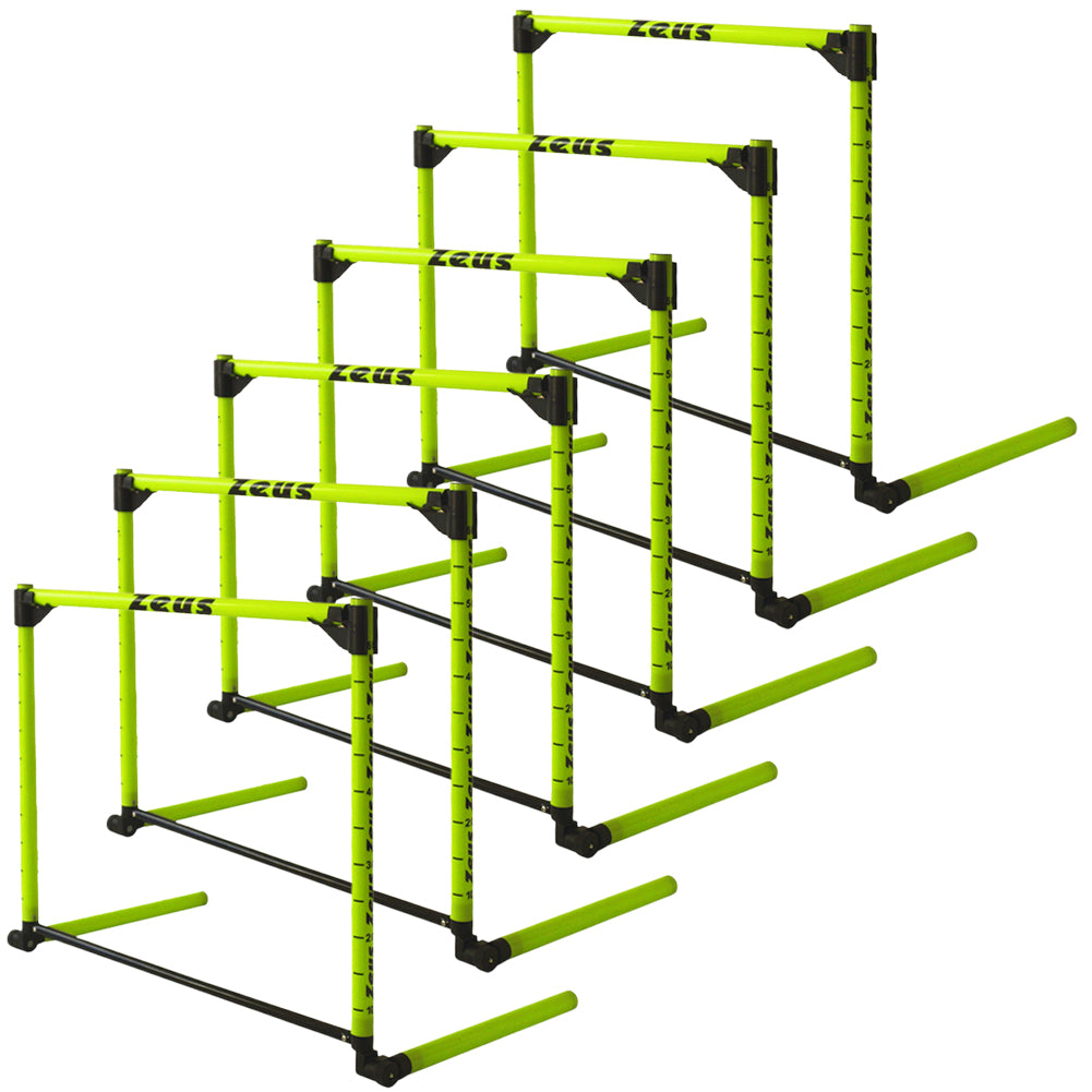 Zeus Haies d'entraÃ®nement rÃ©glables hauteur 10-60 cm Lot de 6