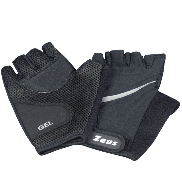Zeus Gel Fitness Gants d'halterophilie demi-doigts