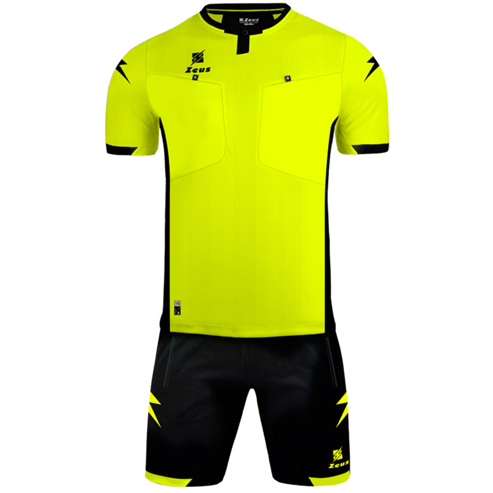Zeus Kit Arbitro Marko Schiedsrichter Trikot Set 2-tlg. Gelb/Schwarz