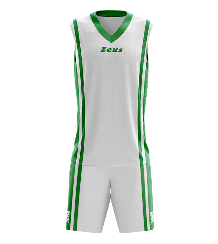 Zeus Kit Bozo Basketball Trikot + Shorts 2-tlg. Bianco/verde