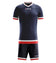 Zeus Kit Magic Basketball Trikot + Shorts blu/rosso – M