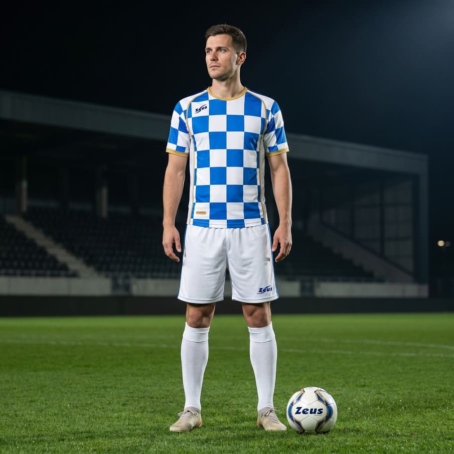 Zeus Kit Kroazia OLD Trikot-Set 2-teilig bianco/royal