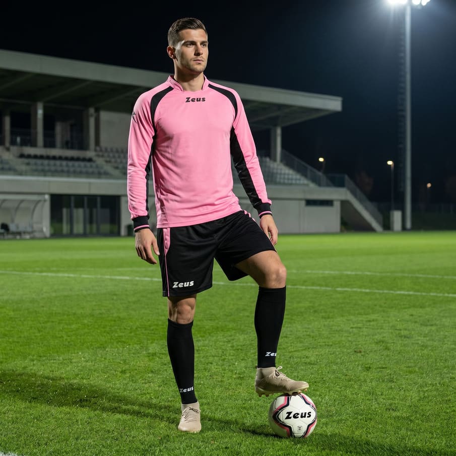 Zeus Kit Pippo Trikot-Set + Shorts 2-teilig rosa/nero
