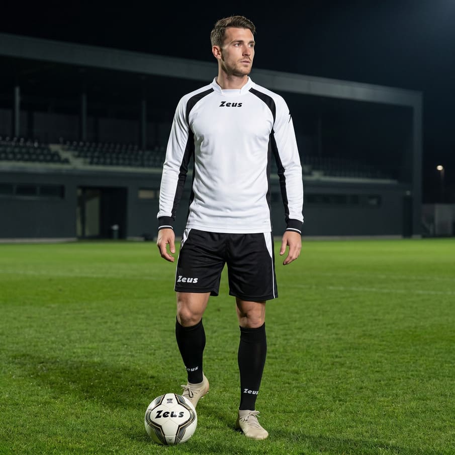 Zeus Kit Pippo Trikot-Set + Shorts 2-teilig bianco/nero