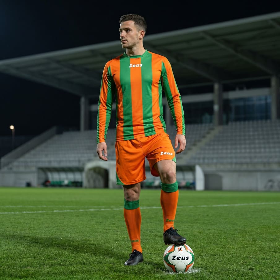 Zeus Kit Zagor Trikot-Set + Shorts 2-teilig arancio/verde