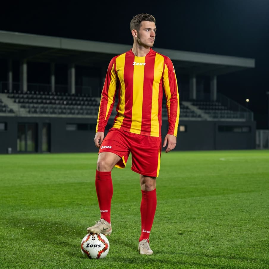 Zeus Kit Zagor Trikot-Set + Shorts 2-teilig rosso/giallo
