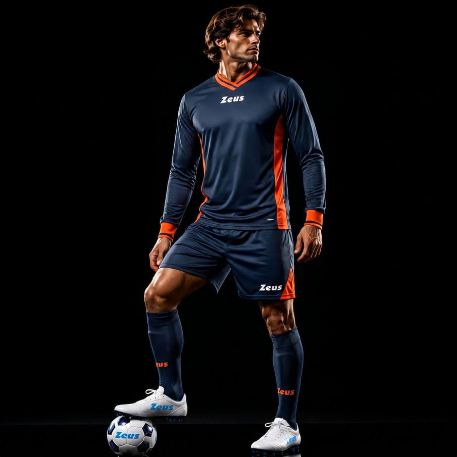 Zeus Kit Dedalo Trikot-Set 2-teilig nero/rosso