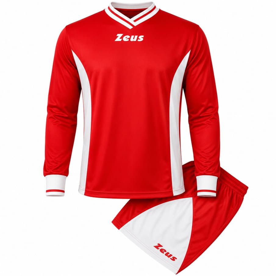 Zeus Kit Dedalo Trikot-Set 2-teilig rosso/bianco