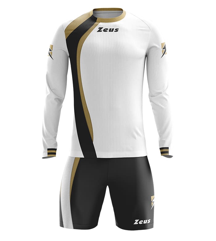 Zeus Kit Spagna Trikot-Set + Shorts 2-tlg. Ml bianco/nero