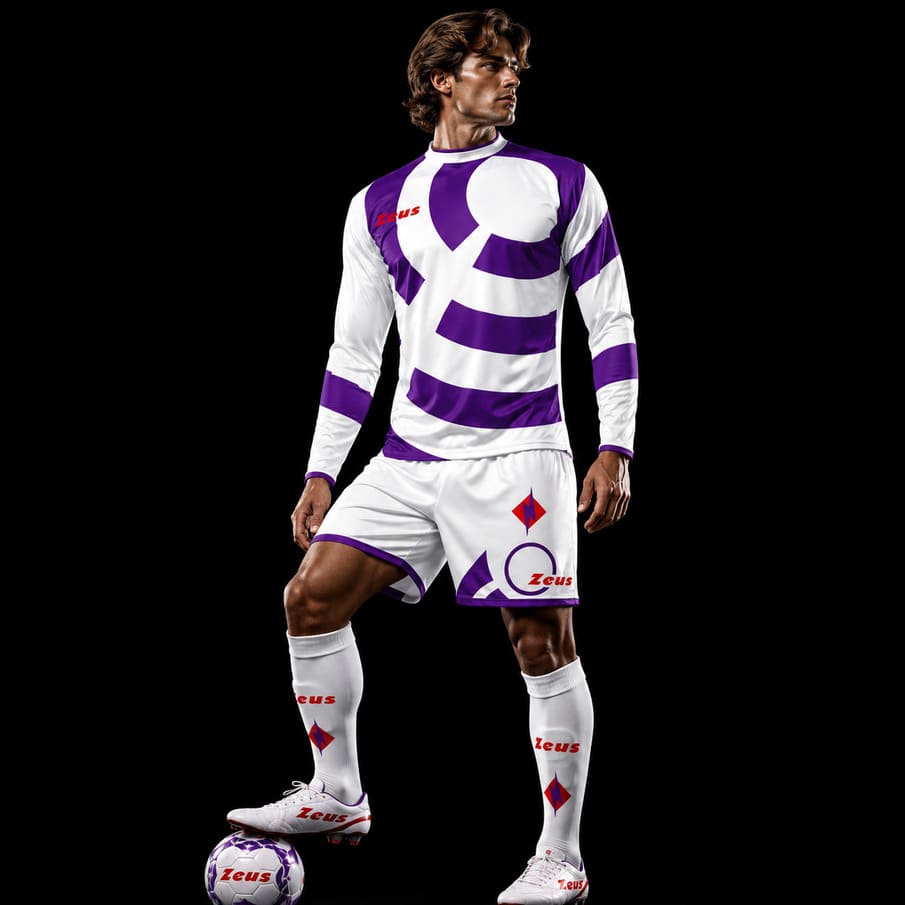 Zeus Kit Orbit Trikot-Set 2-teilig bianco/viola