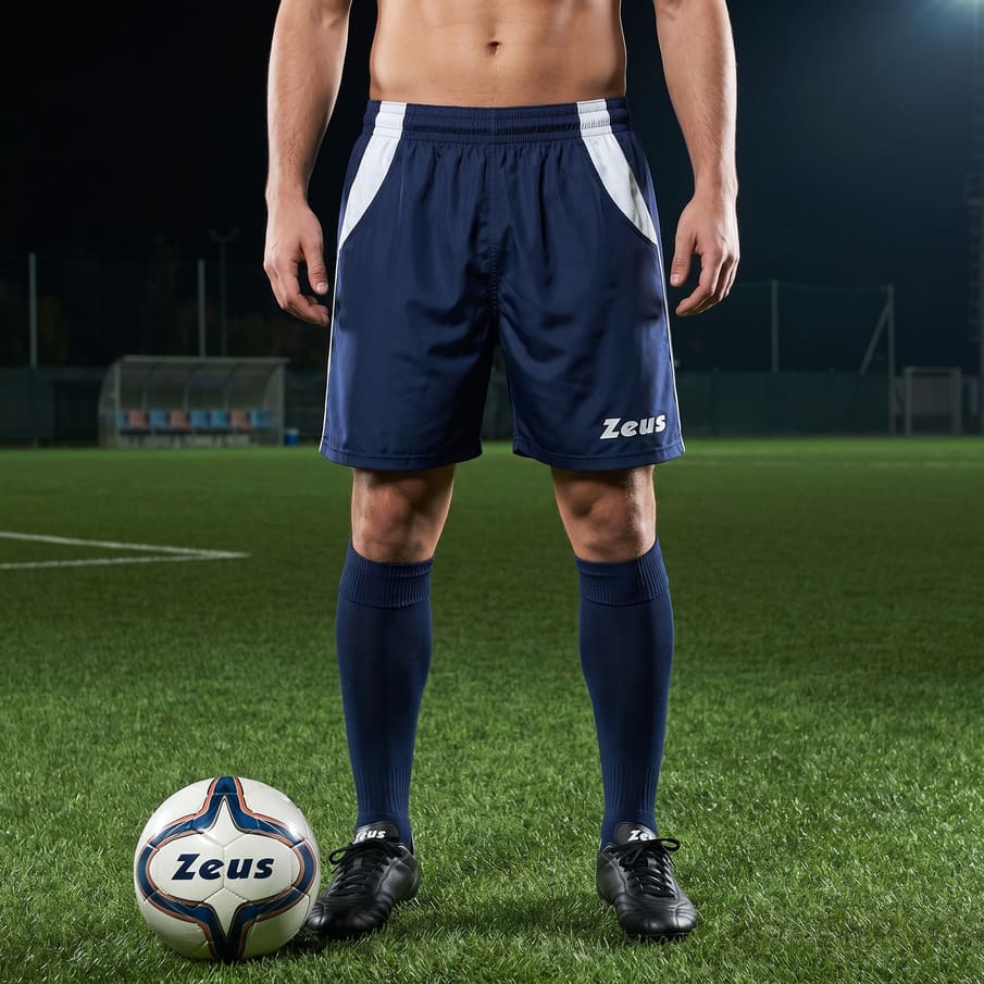 Zeus Pantaloncino Pippo Herren Training Shorts blu/bianco