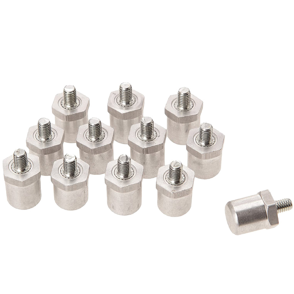 Uhlsport Cylindrical Hexagonal Basic Crampons Set de 12 1007106010200