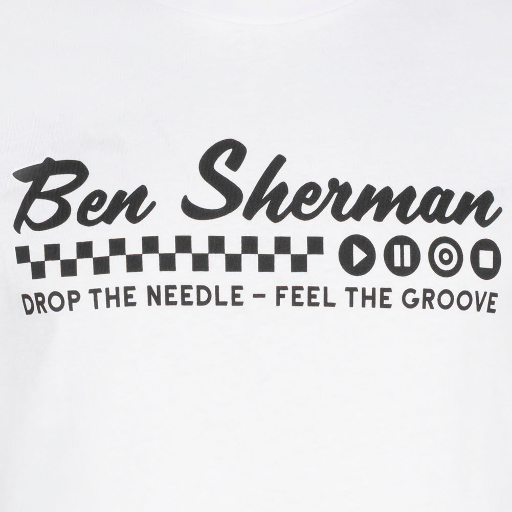BEN SHERMAN Feel the Groove Herren T-Shirt 1012965-WHITE