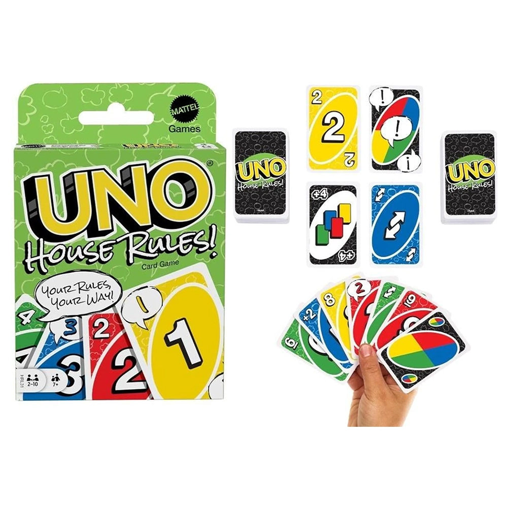 Mattel - Uno - Houserules Kartenspiel 194735179527