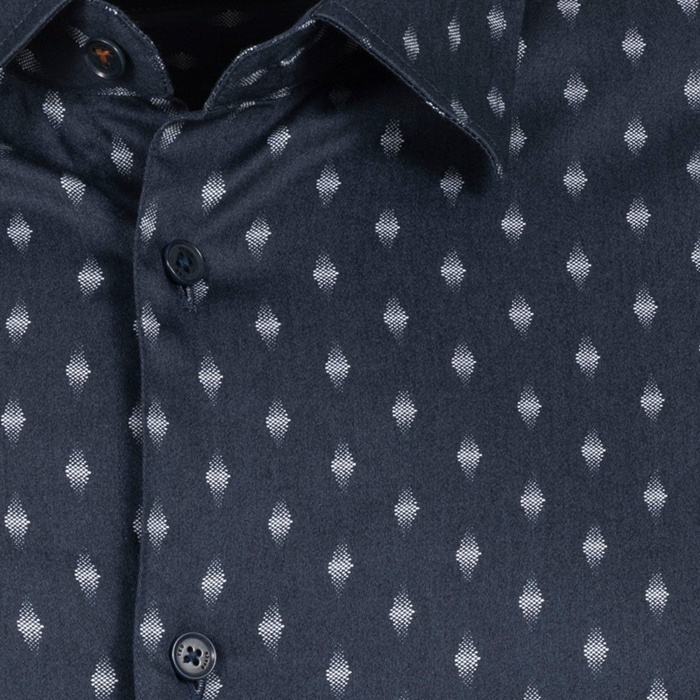 TED BAKER Ardea Dot Herren Langarm Hemd 272171-NAVY