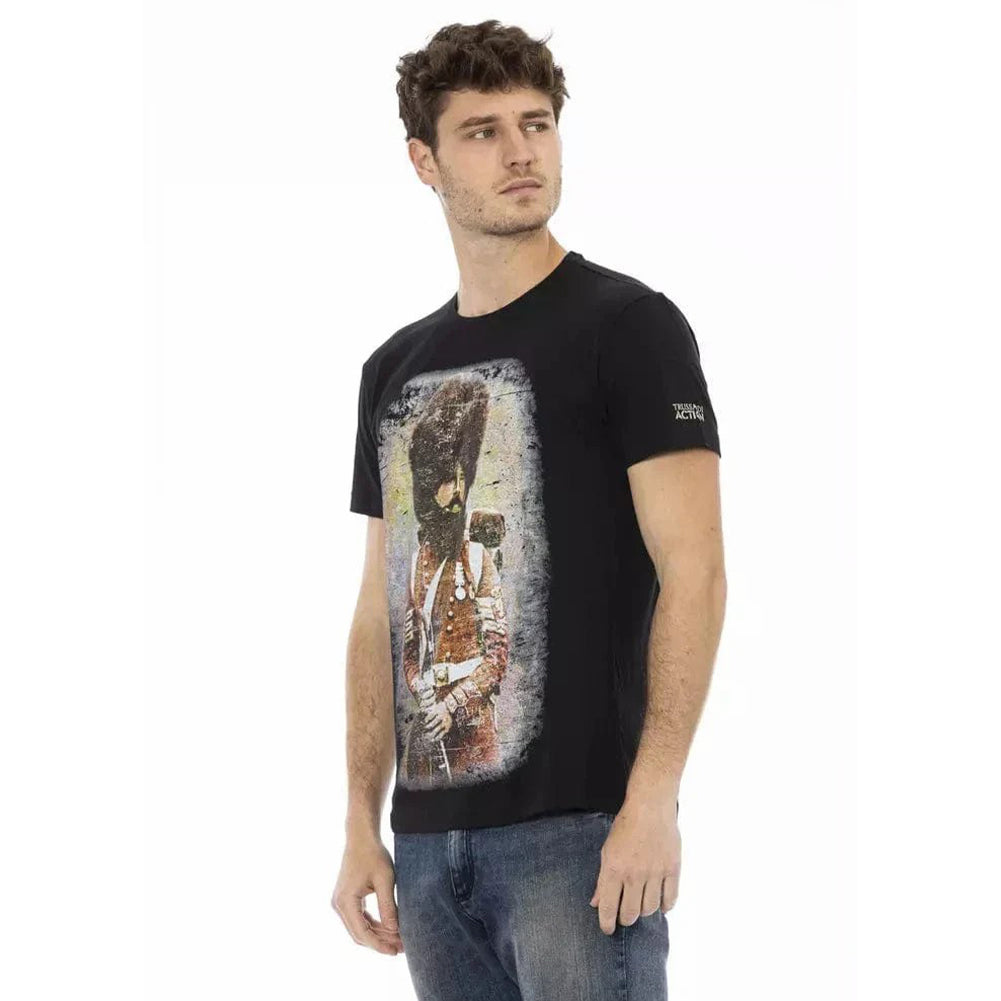 TRUSSARDI Action Herren Real Man T-Shirt Schwarz 2AT04002