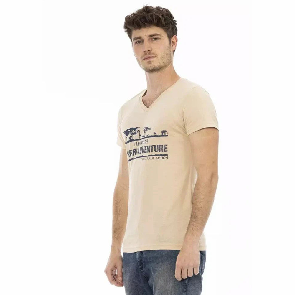 TRUSSARDI Action Herren Tanganjikasee T-Shirt Sand 2AT04V004