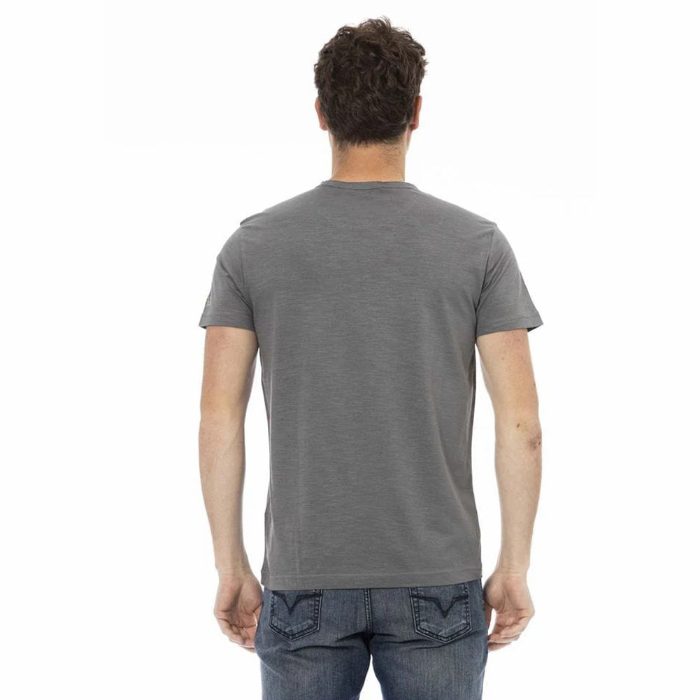 TRUSSARDI Action Herren Rundhals Conqueror T-Shirt Grau 2AT08F002