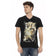 TRUSSARDI Action Herren Conqueror V-Ausschnitt T-Shirt Schwarz 2AT108003 – L