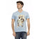 TRUSSARDI Action Herren Conqueror V-Ausschnitt T-Shirt Hellblau 2AT108007 – L