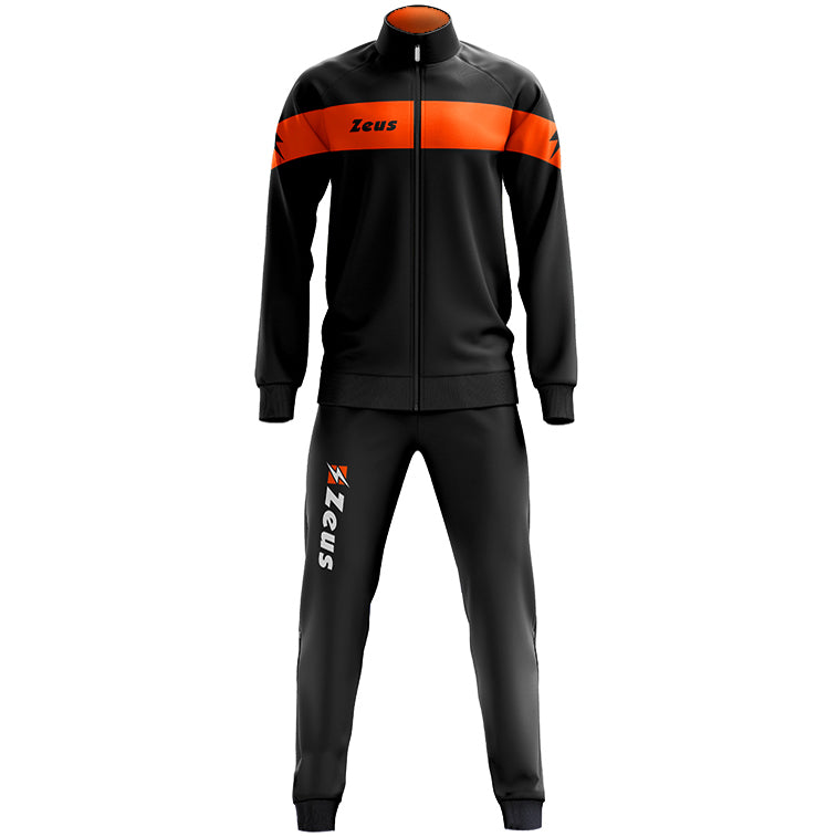 Zeus Tuta Apollo Hommes SurvÃªtement Noir NÃ©on Orange