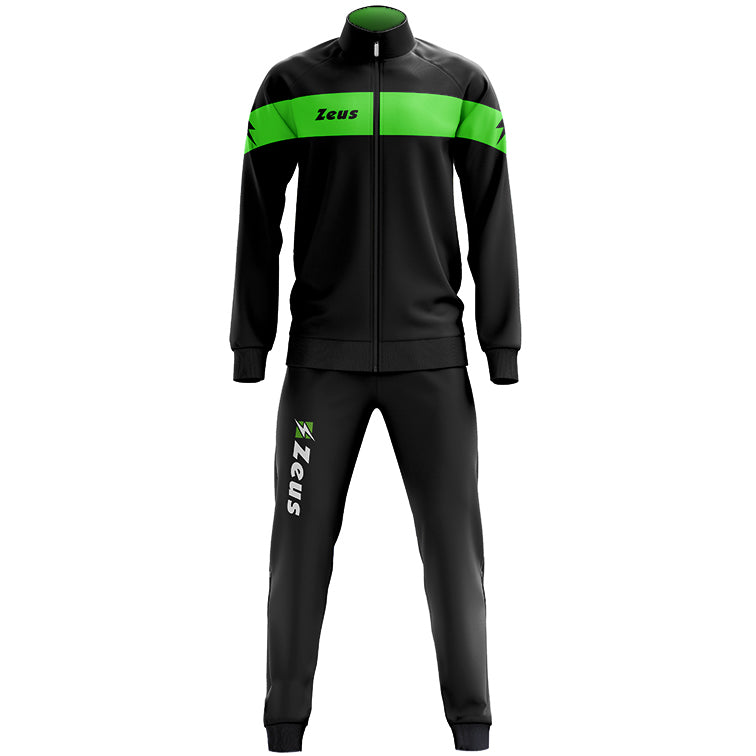 Zeus Tuta Apollo Hommes SurvÃªtement Noir NÃ©on Vert