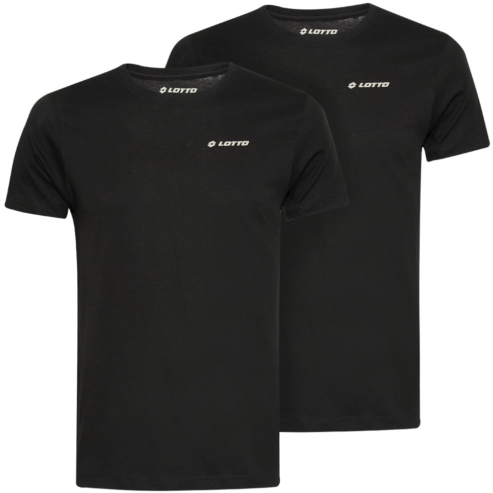 Lotto Herren Unterhemden T-Shirt 2er-Pack schwarz 39510918