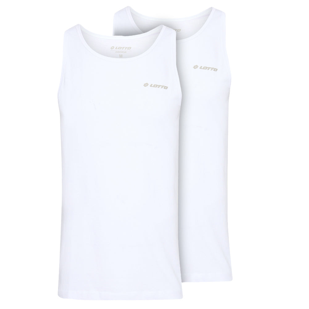 Lotto Herren Unterhemden Tank Top 2er-Pack weiß 39511118