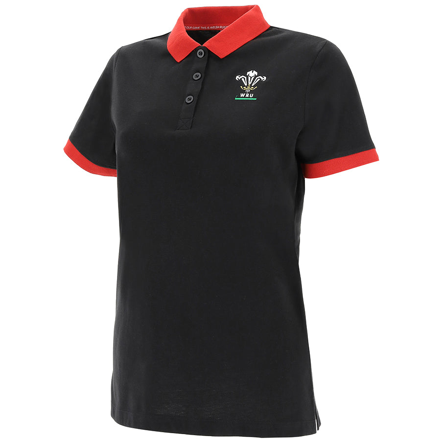 Wales WRU macron Rugby Damen Polo-Shirt 58195719