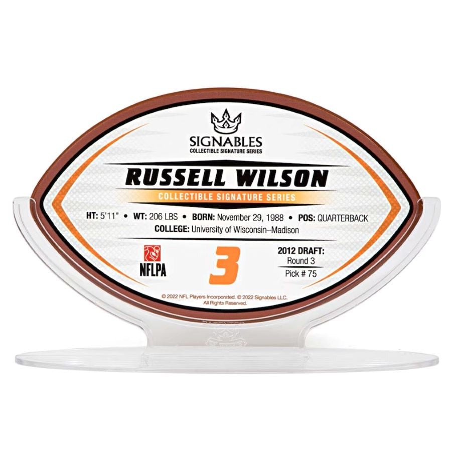 Denver Broncos Russell Wilson #3 NFL Sammlerstück 17,8 cm 850032256582