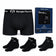 Sergio Tacchini Herren Set: Boxershorts + 3 Paar Sneakersocken AA50049904 – M