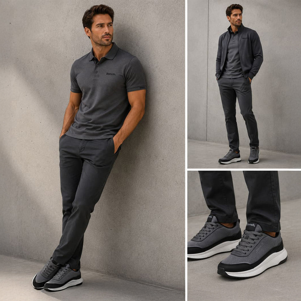 Bench Dovestone Herren Sneaker grey black BEN1027-X26