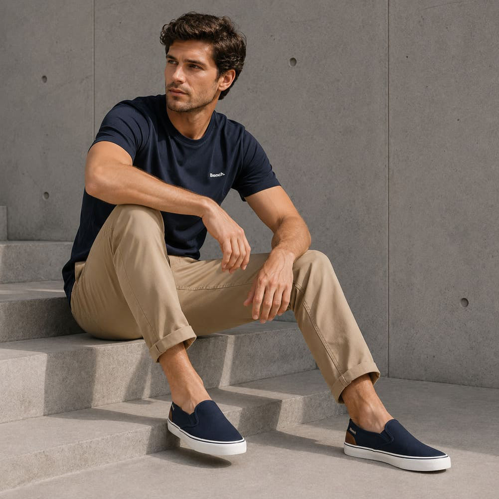 Bench Dalton Herren Slip On Sneaker navy BEN1030-C13