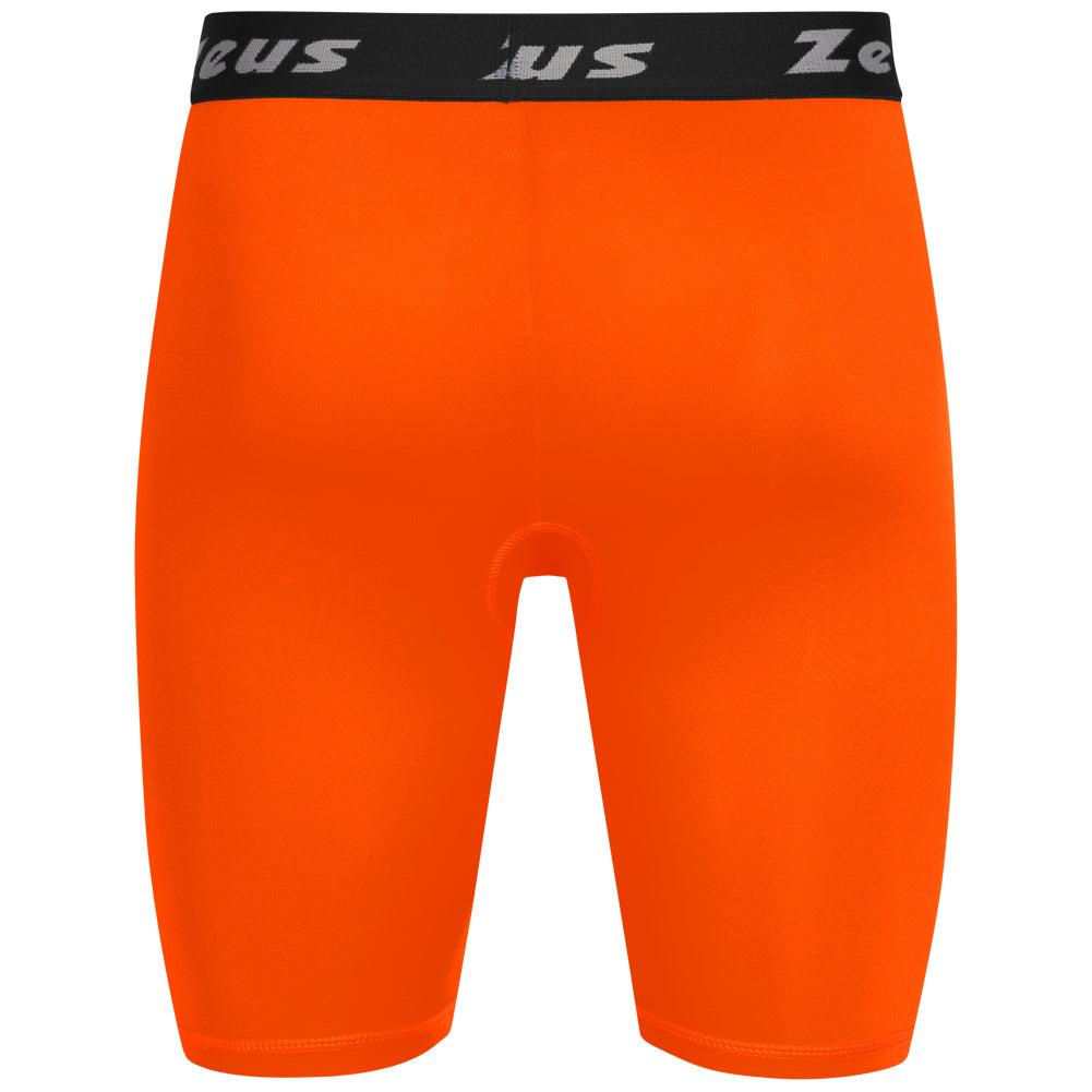 Zeus Bermuda Elastic Pro Hommes Leggings de sport orange fluo
