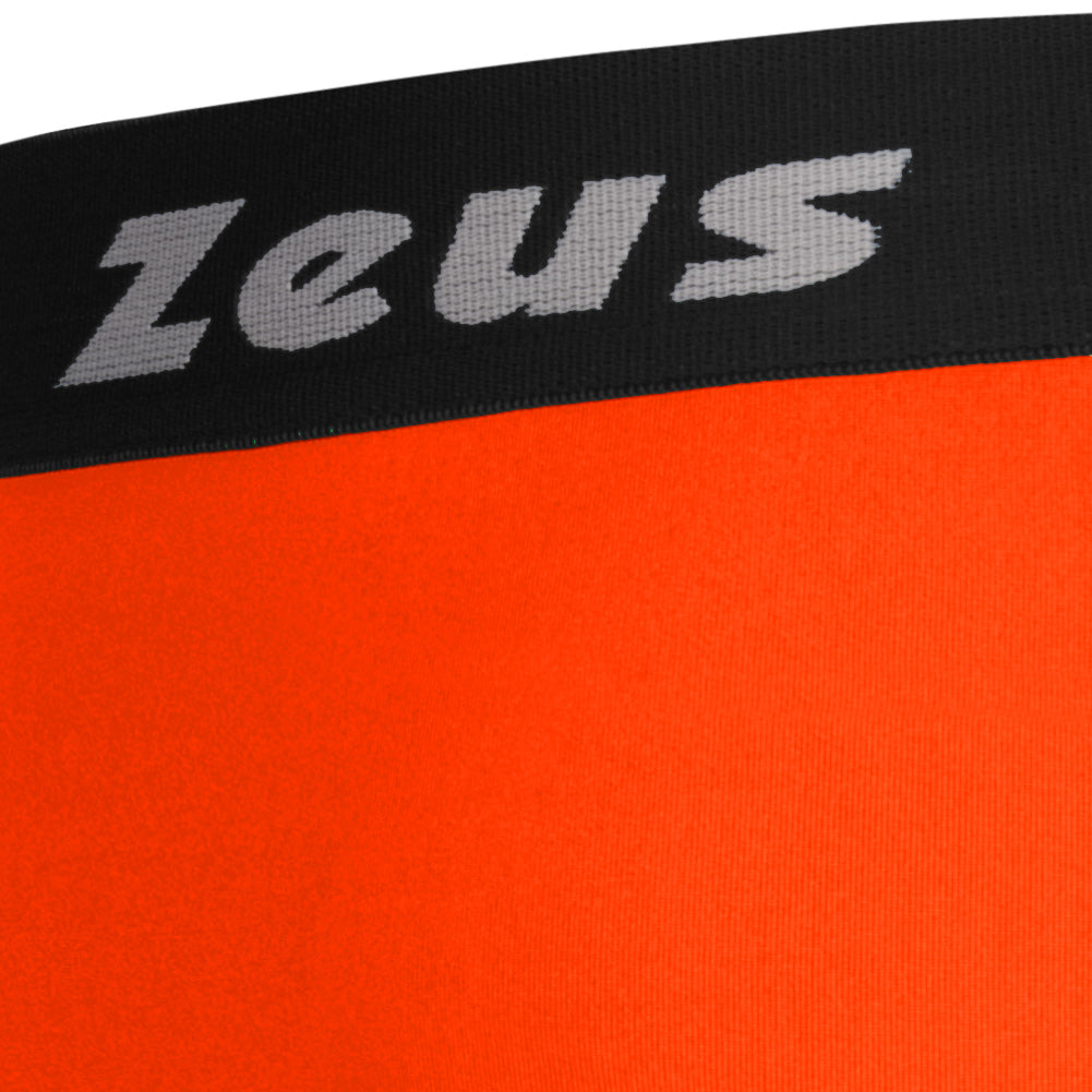 Zeus Bermuda Elastic Pro Hommes Leggings de sport orange fluo