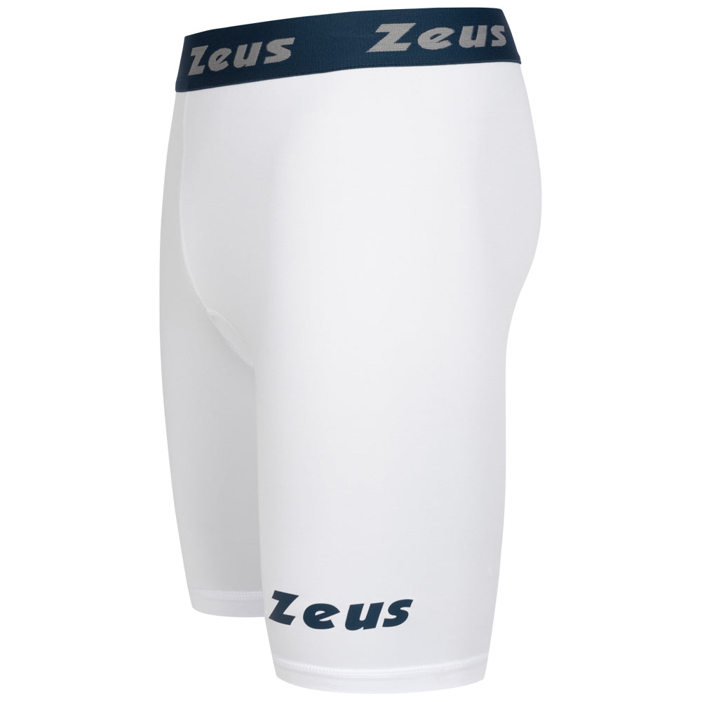 Zeus Bermuda Elastic Pro Hommes Leggings de sport blanc