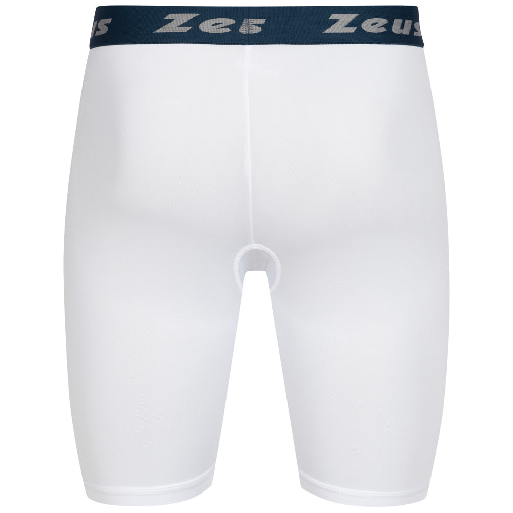Zeus Bermuda Elastic Pro Hommes Leggings de sport blanc