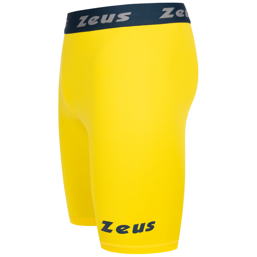 Zeus Bermuda Elastic Pro Hommes Leggings de sport jaune