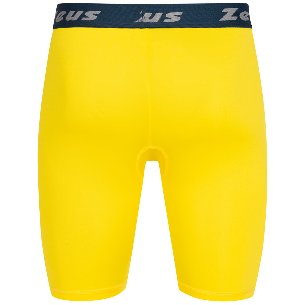 Zeus Bermuda Elastic Pro Hommes Leggings de sport jaune