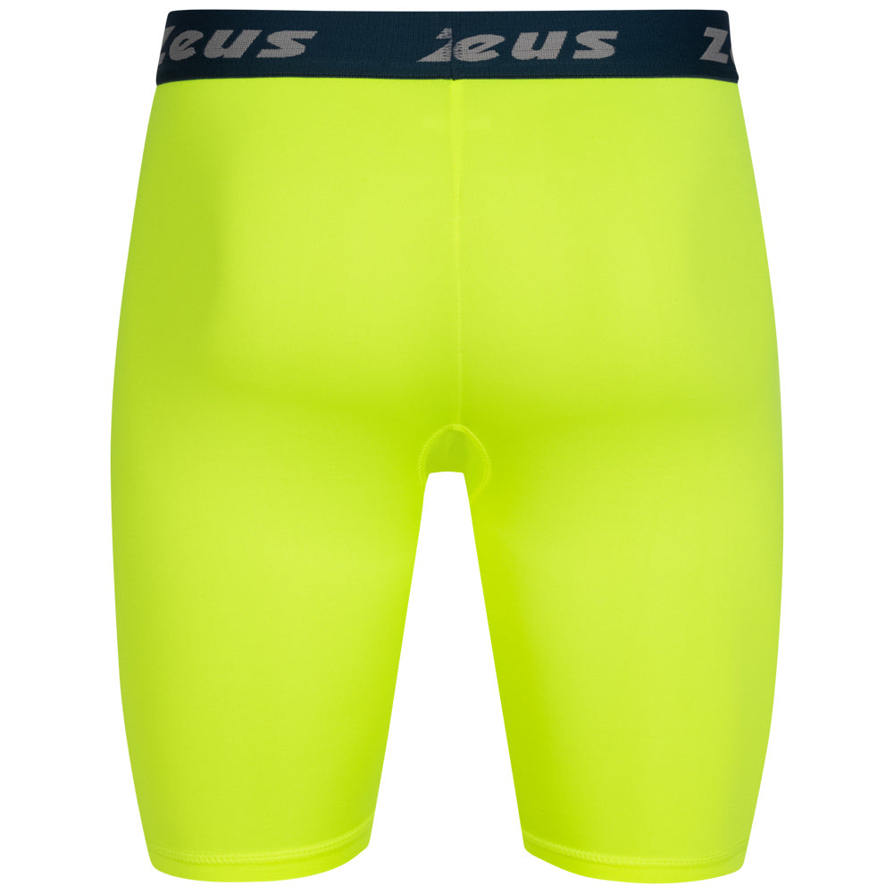 Zeus Bermuda Elastic Pro Hommes Leggings de sport jaune fluo