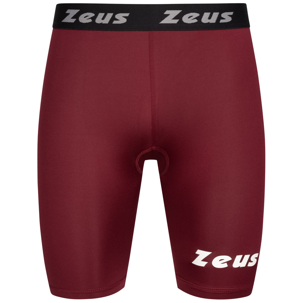 Zeus Bermuda Elastic Pro Hommes Leggings de sport rouge foncÃ©