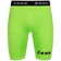 Zeus Bermuda Elastic Pro Hommes Leggings de sport vert fluo – S