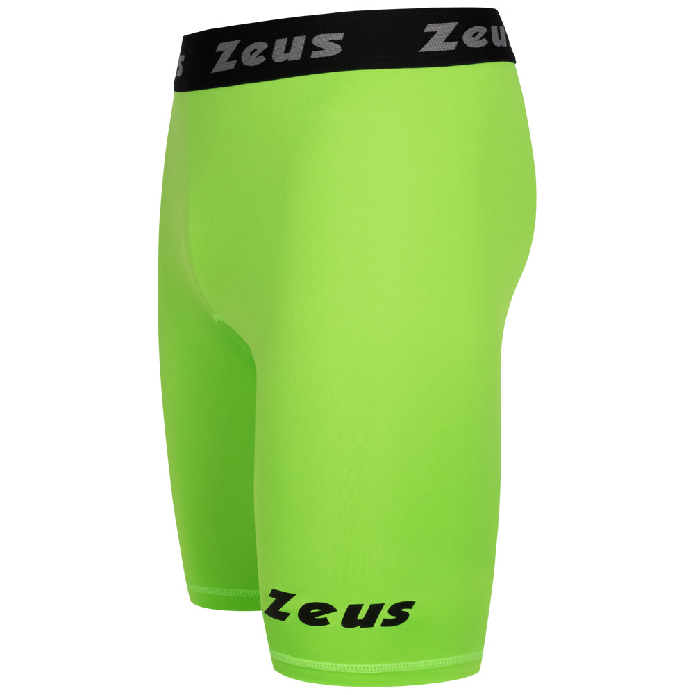 Zeus Bermuda Elastic Pro Hommes Leggings de sport vert fluo
