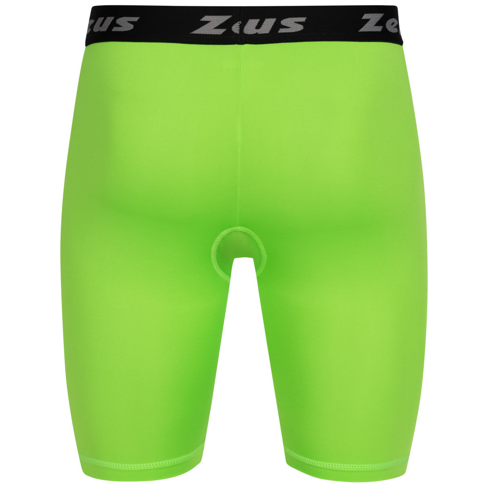 Zeus Bermuda Elastic Pro Hommes Leggings de sport vert fluo