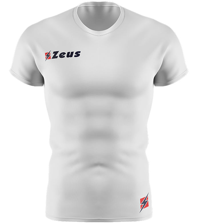Zeus Fisiko Baselayer Haut de sport Ã  manches courtes blanc