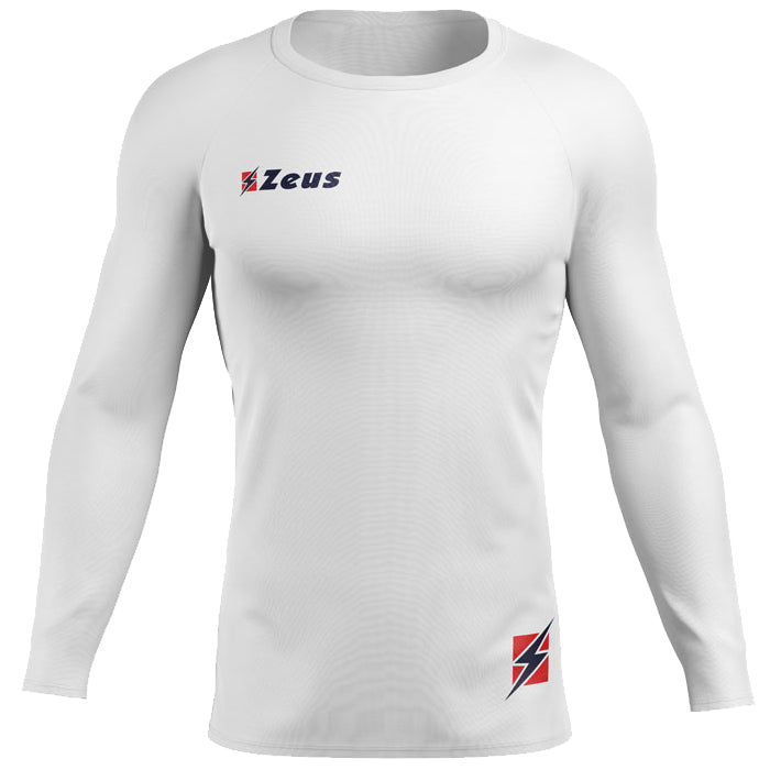 Zeus Fisiko Haut base-layer Haut de sport Ã  manches longues blanc