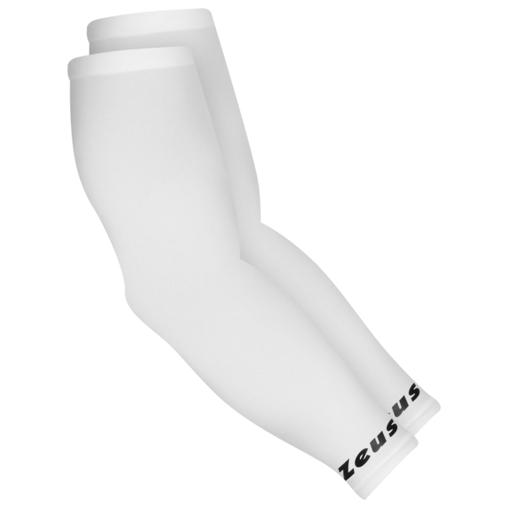 Zeus Couvre bras Manchettes de compression Ã©lastiques blanc