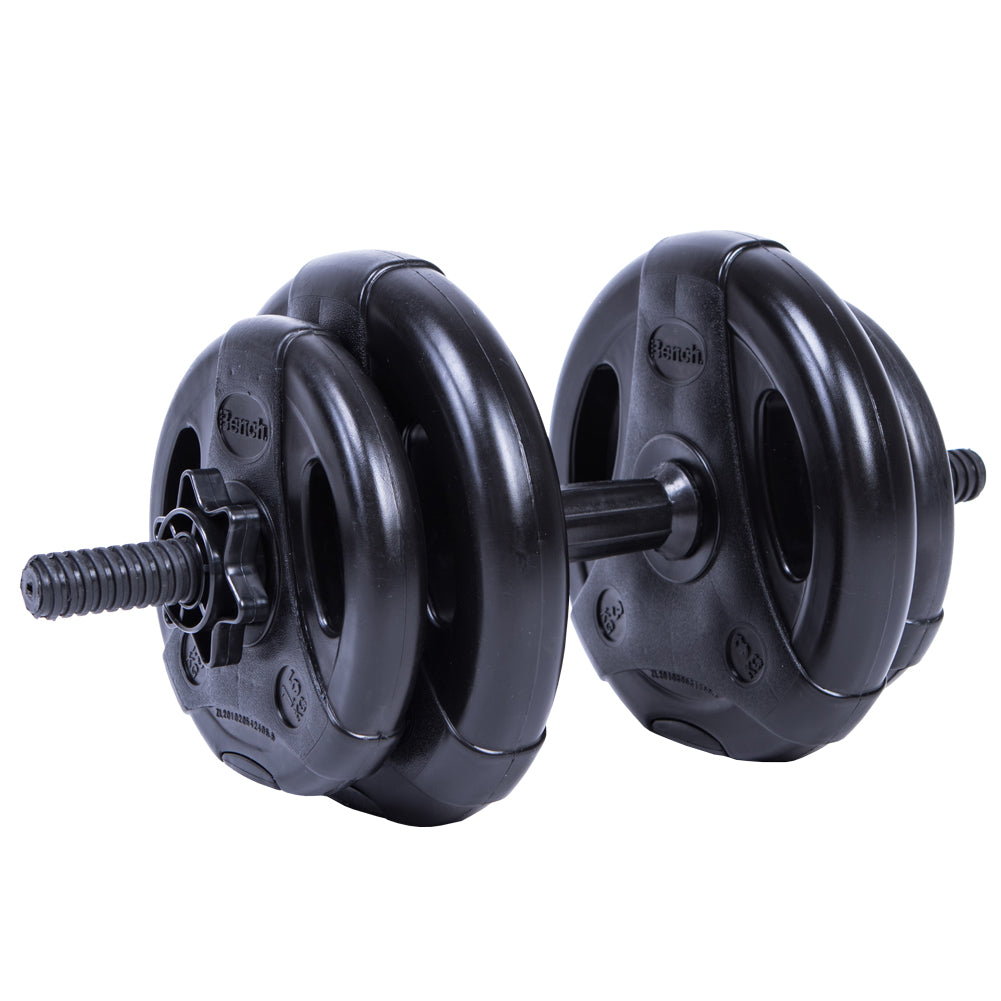 Bench Kit d'haltÃ¨res avec poids en ciment 10kg BS2314