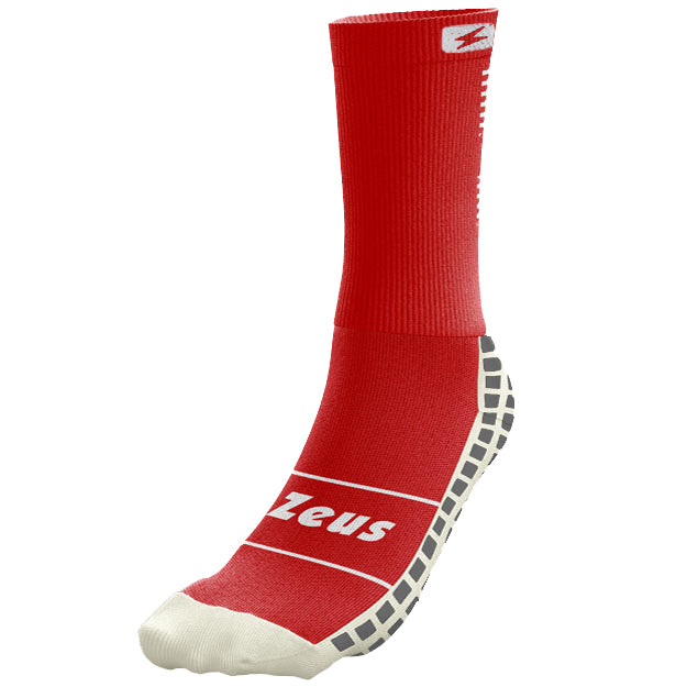 Zeus chaussettes professionnelles antidÃ©rapantes rouges